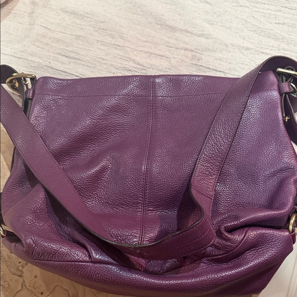 Coach Purple Leather Hobo Bag - Picture 4 of 7
